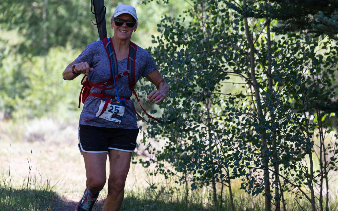 Middle Creek Flyathlon 2018 – Susan Arrington running